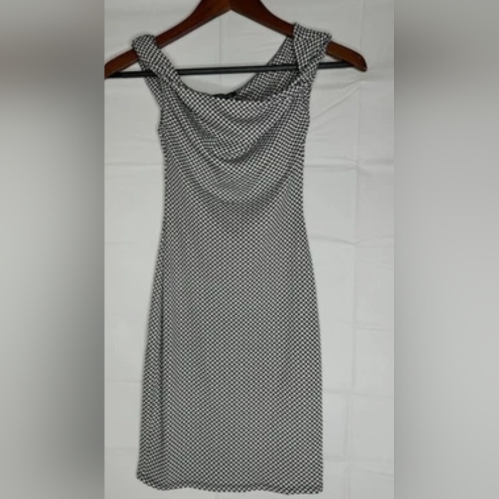Wild Fable black and white checkered sleeveless mini dress size XS NWT